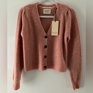 Scotch & Soda Puff Sleeve Cardigan